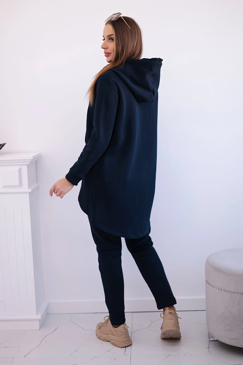 Set with Baggy trousers dark blue