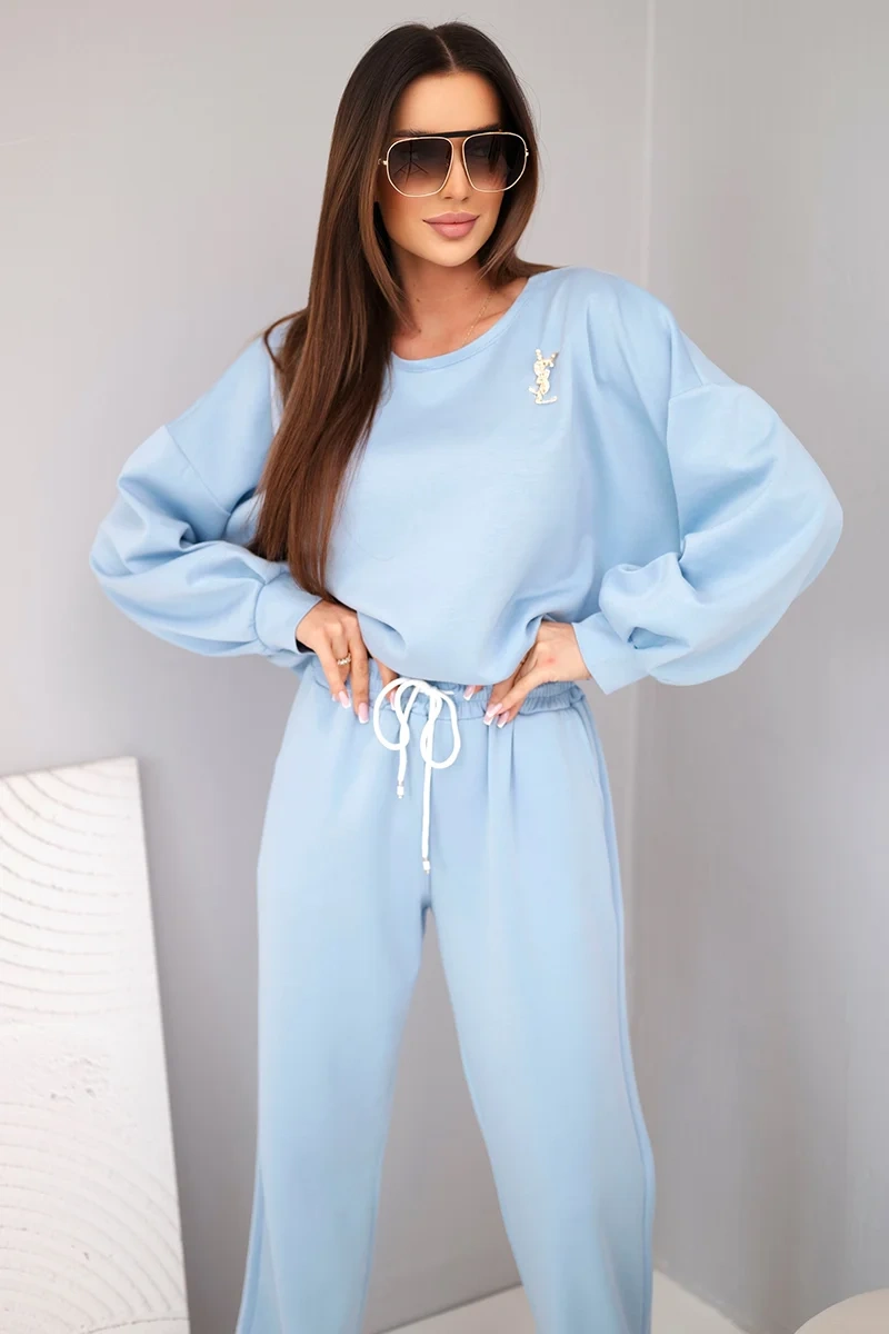 Kesi dámská souprava s brož, modrá