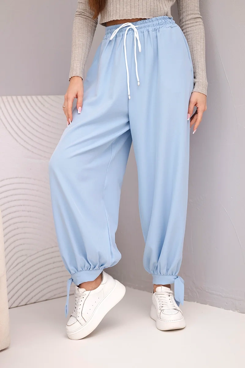 Dámské široké kalhoty se šňůrkami Kesi