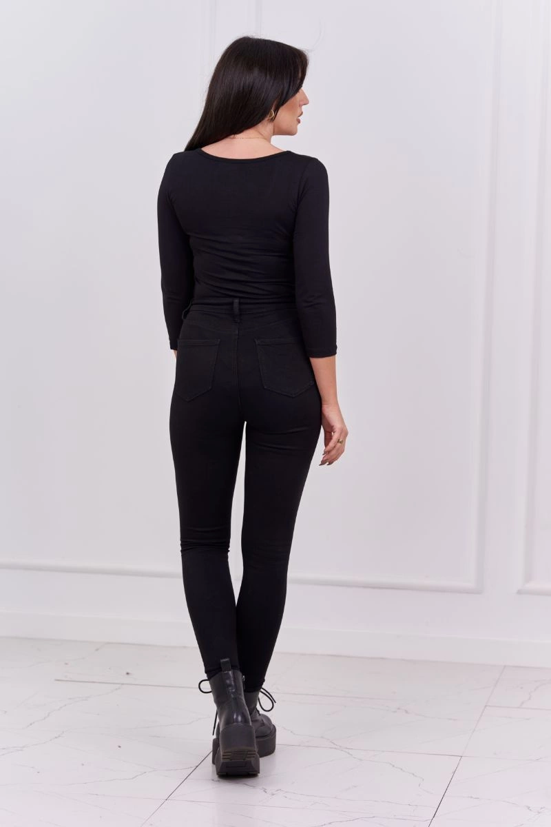 Kesi Body blouse with pistols print black