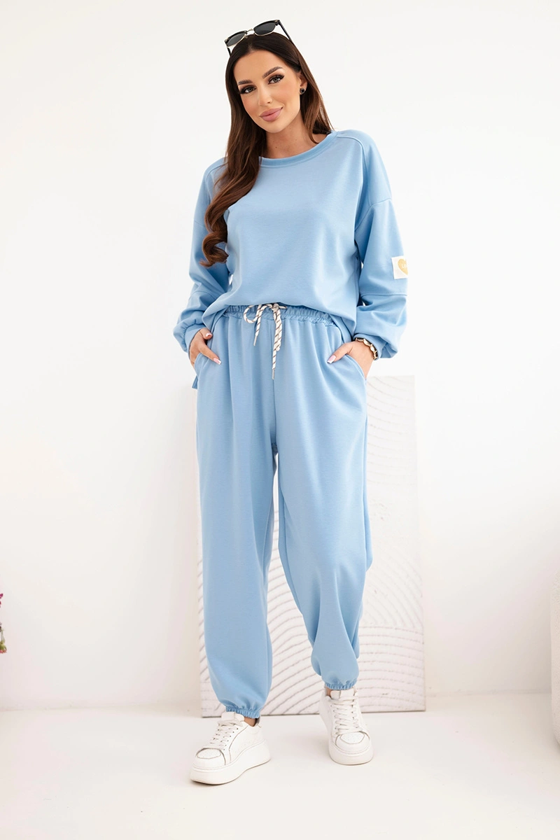 Комплект от две части Kesi с мотив „LOVE“ в син цвят