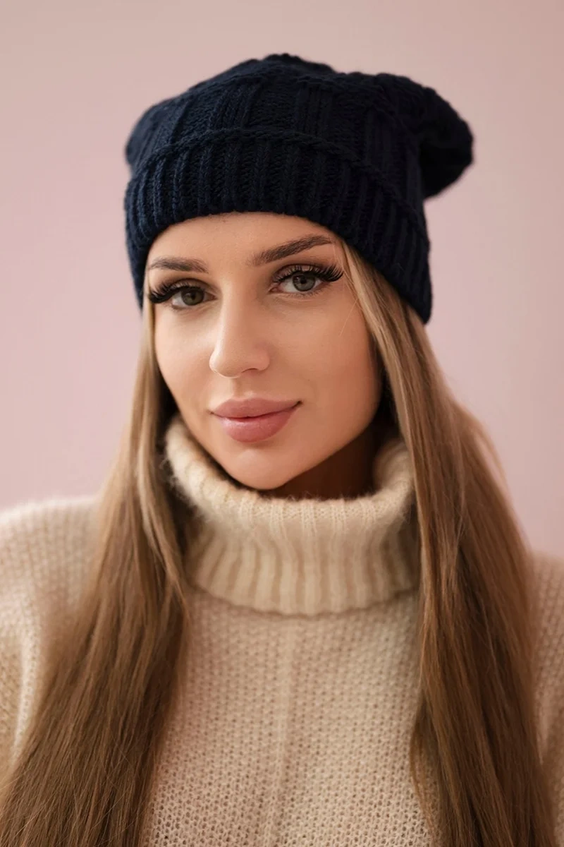 Kesi Čapica s fleece Marta K231 námornícka modrá