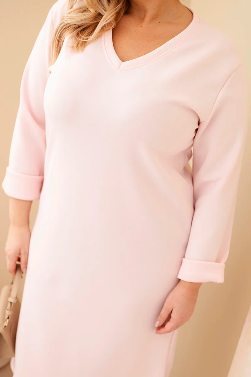 Kesi Plus Size šaty s výstrihom do V