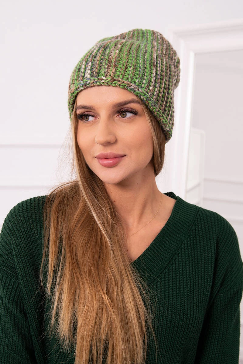 Kesi Čapica s fleece Zoja K306 ecru + béžová