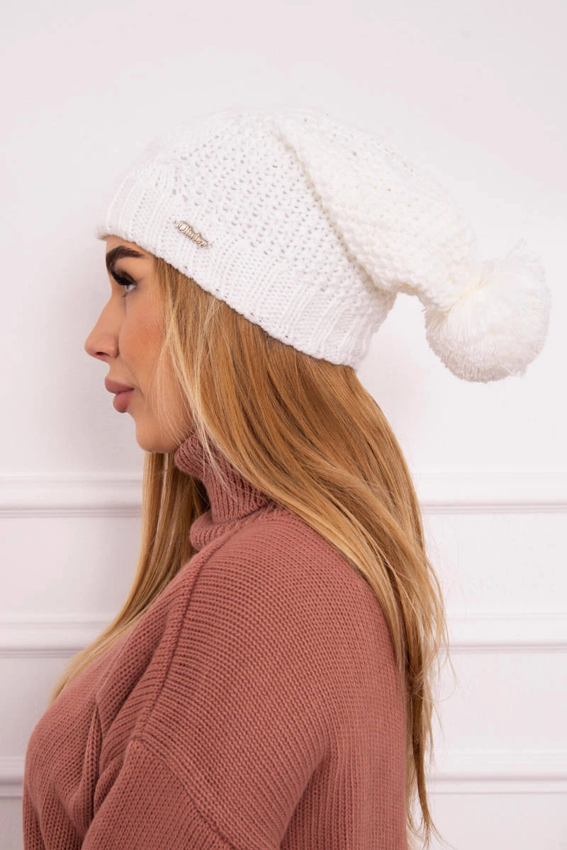 Kesi Cap with fleece Karolina K243 white