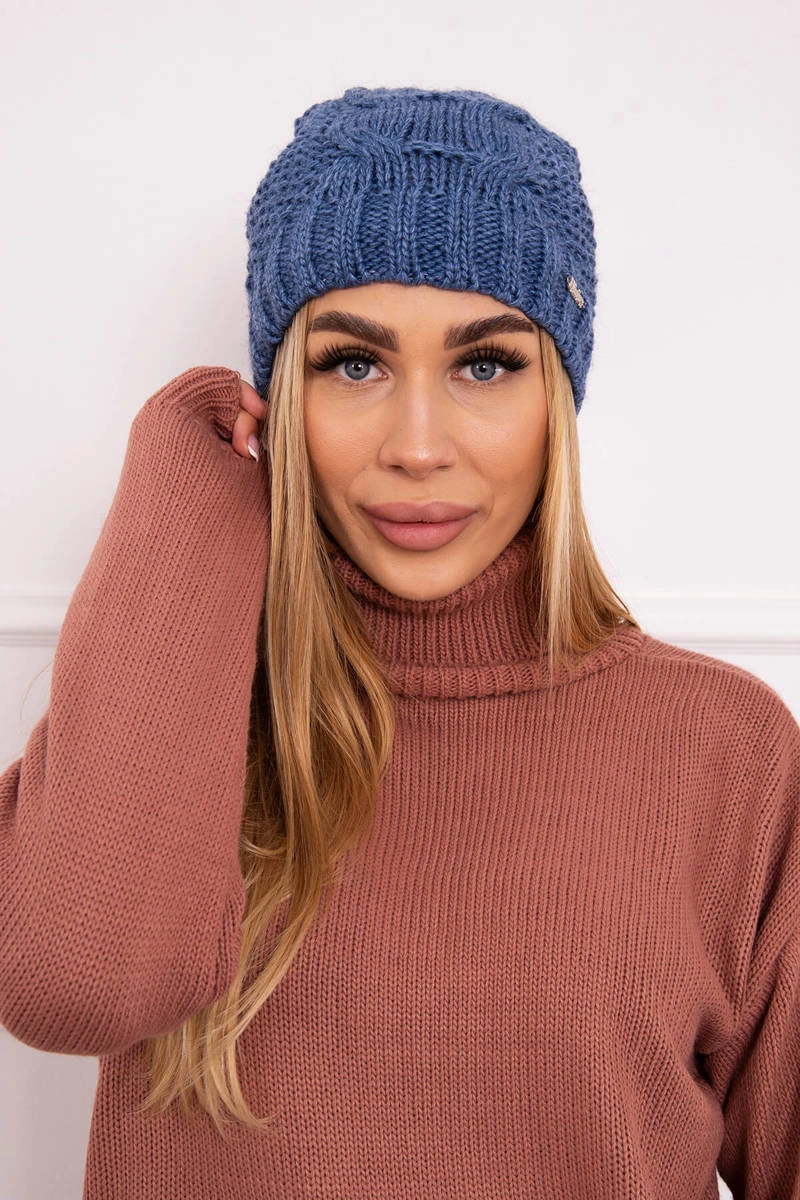 marka niezdefiniowana Fleecová čepice Carolina K243 denim