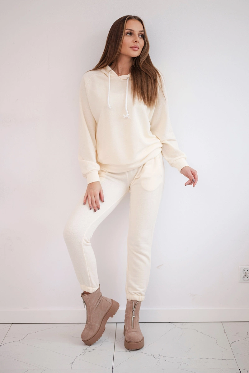 Hoodie set ecru