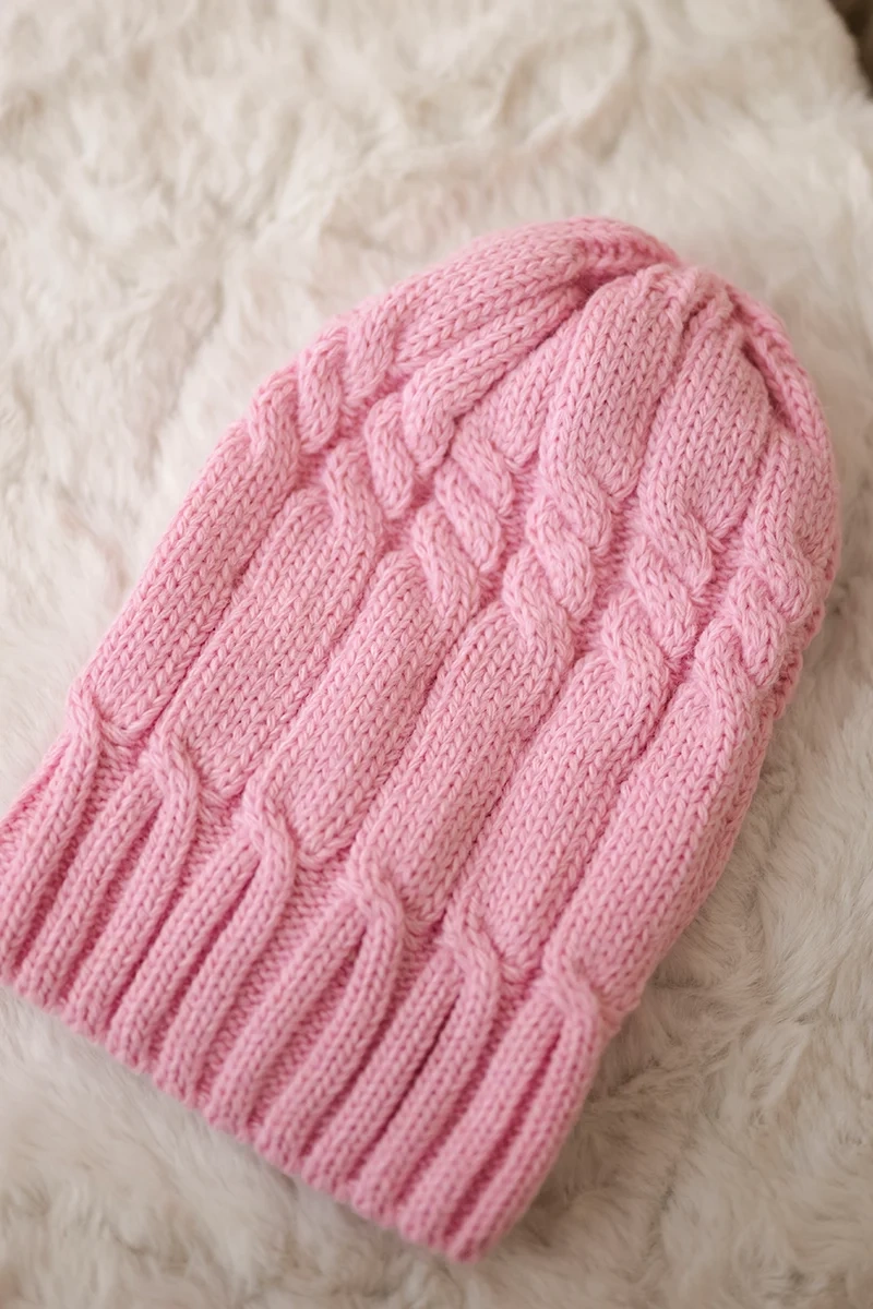 marka niezdefiniowana Cap with fleece Iwona K221 pink