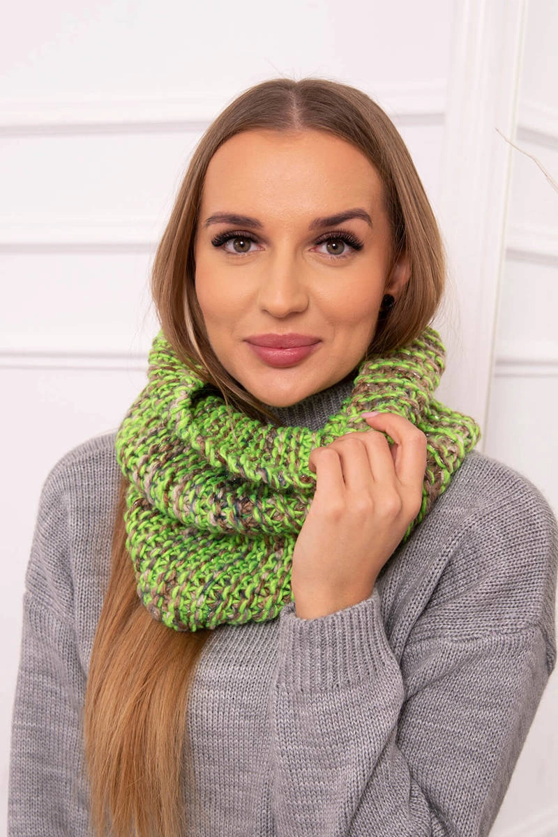 KN16 Dámský komín zelený neon