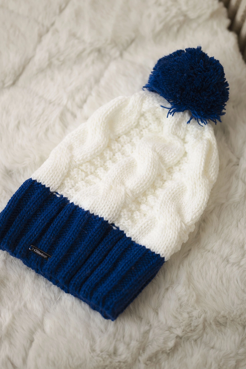 Kesi Cap with fleece Paris K212 ecru+mauve-blue