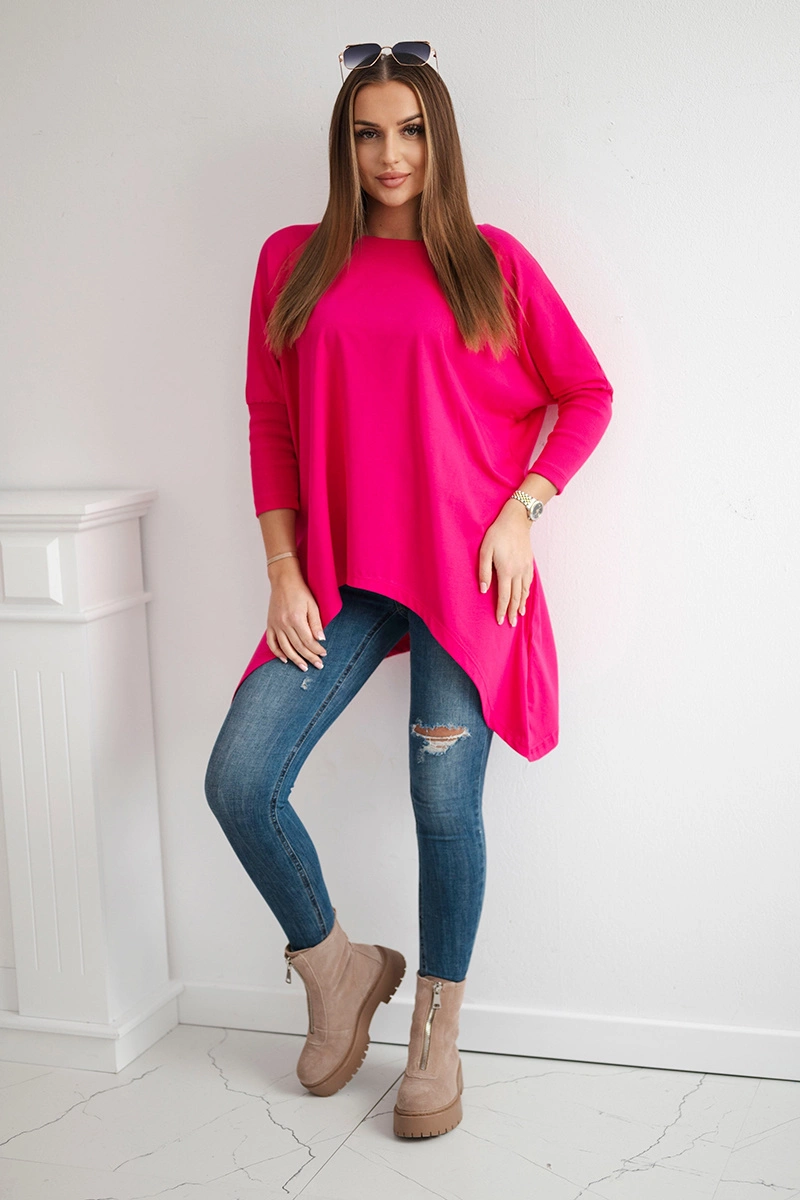 Oversize fuchsia blouse