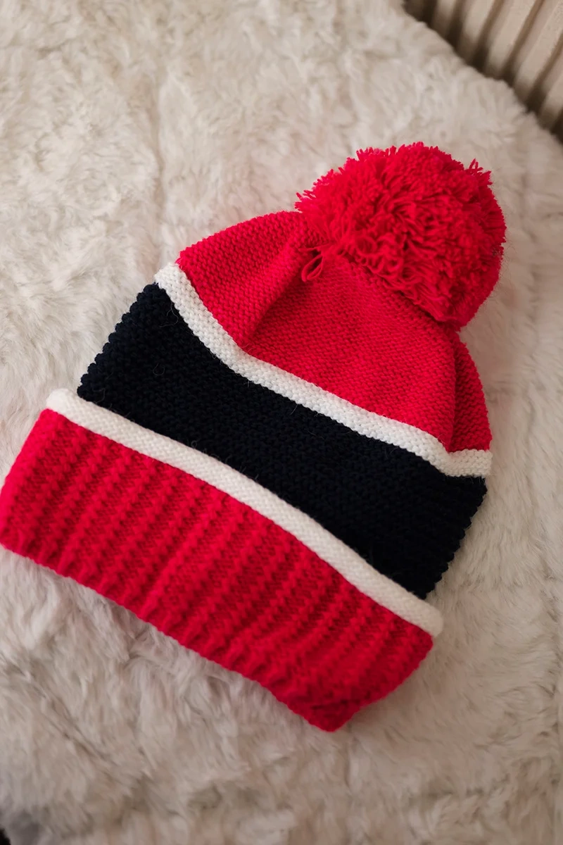 Women&#039;s cap Kinga K297 pink neon + navy blue