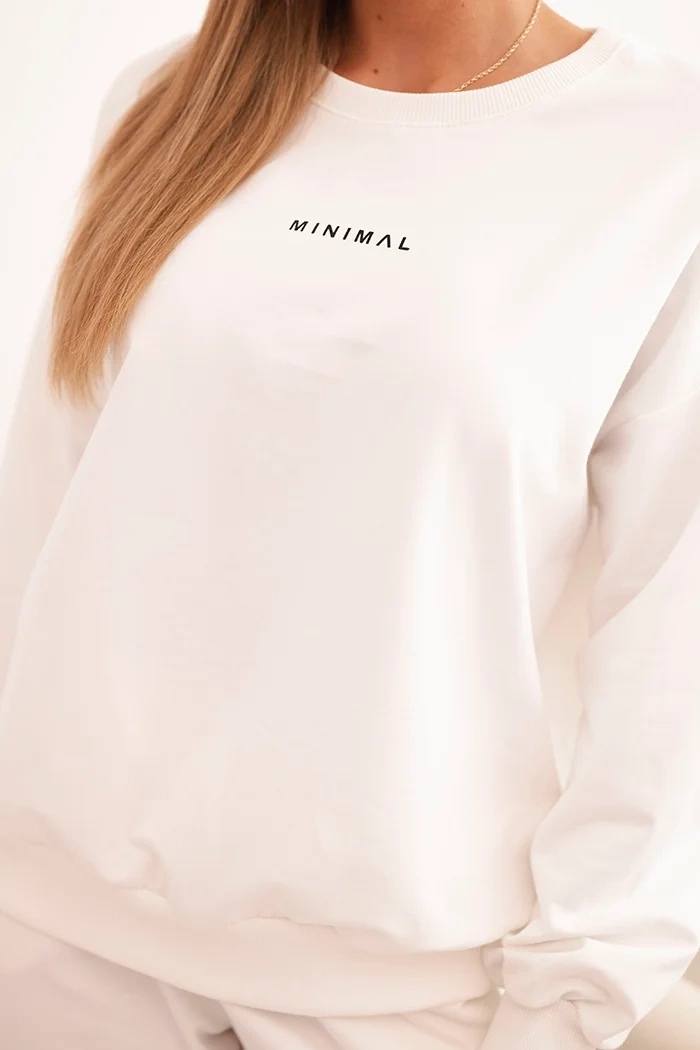 Polski Women&#039;s cotton set with Minimal print ecru