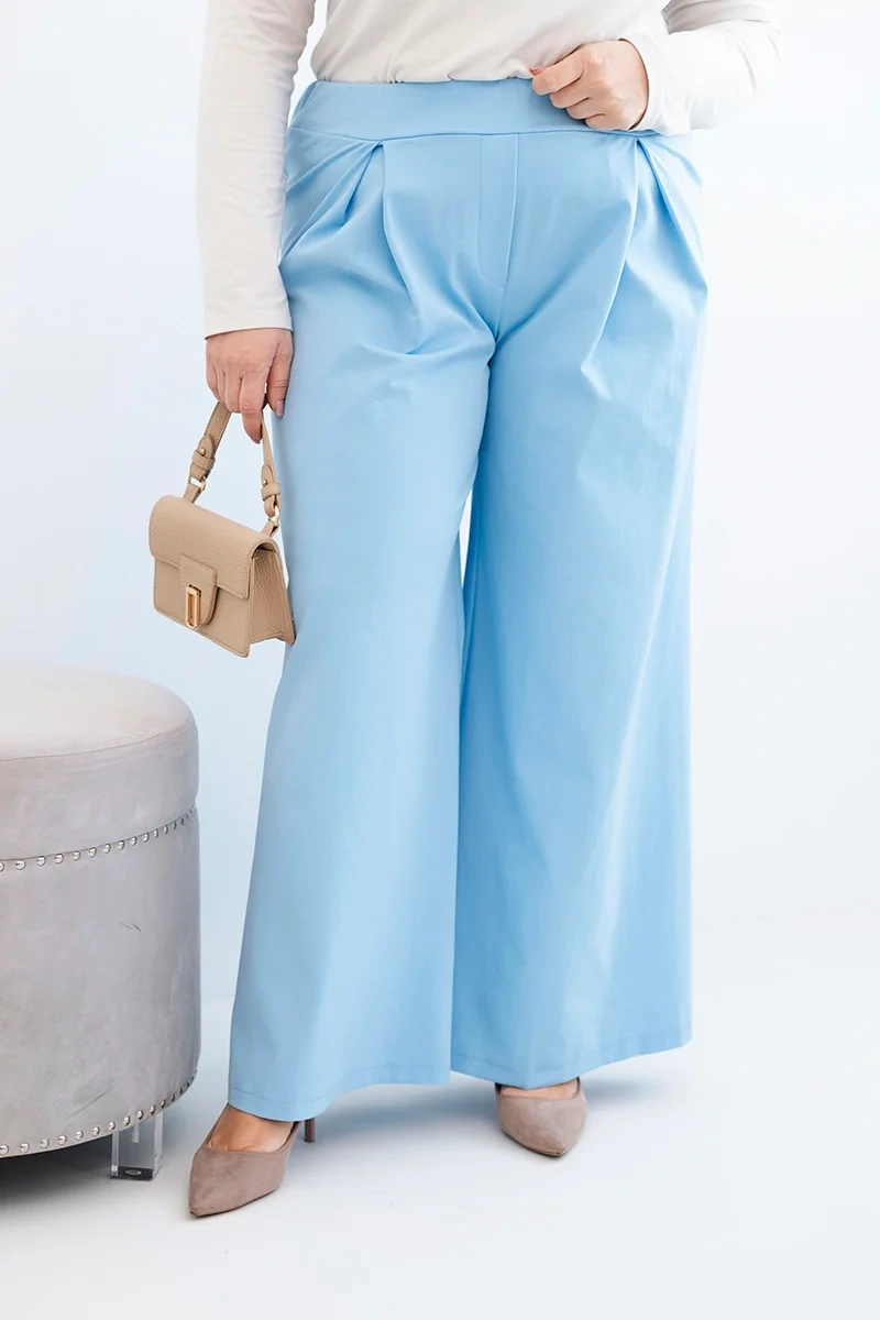 Kesi Plus Size kalhoty s širokými kalhotami