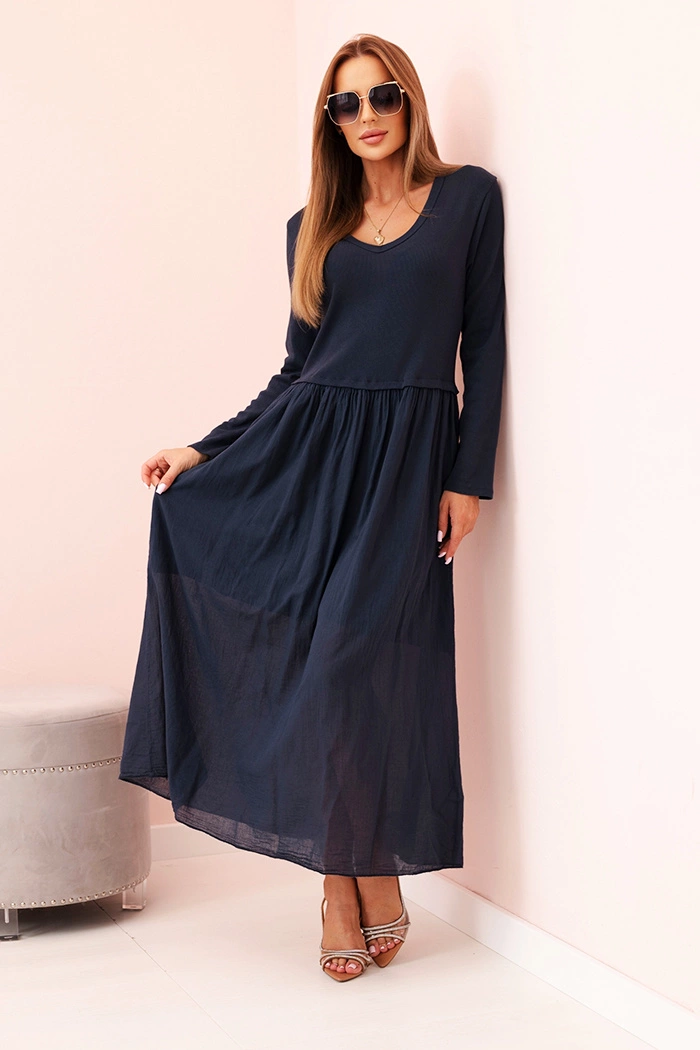 Kesi Włoski Long strap dress plum