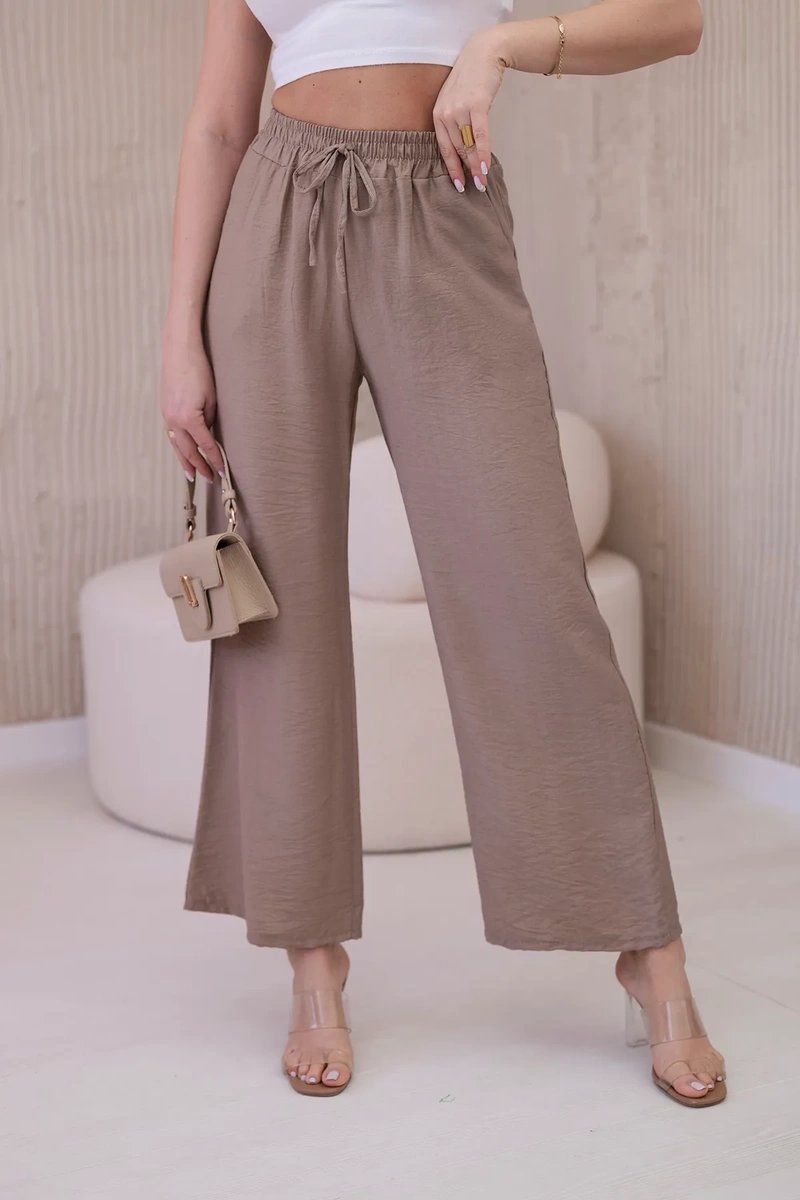 Wide Viscose Trousers Fango