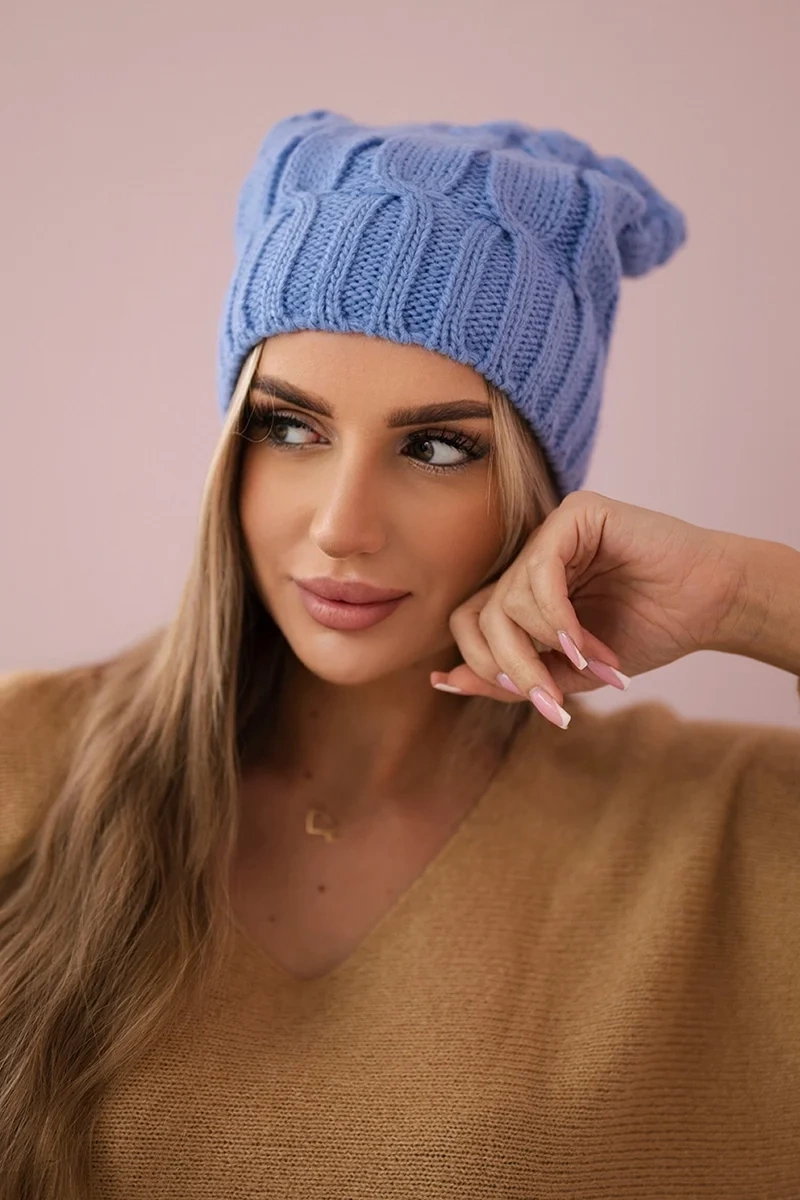 Kesi Fleecová čepice Iwona K221 modrá