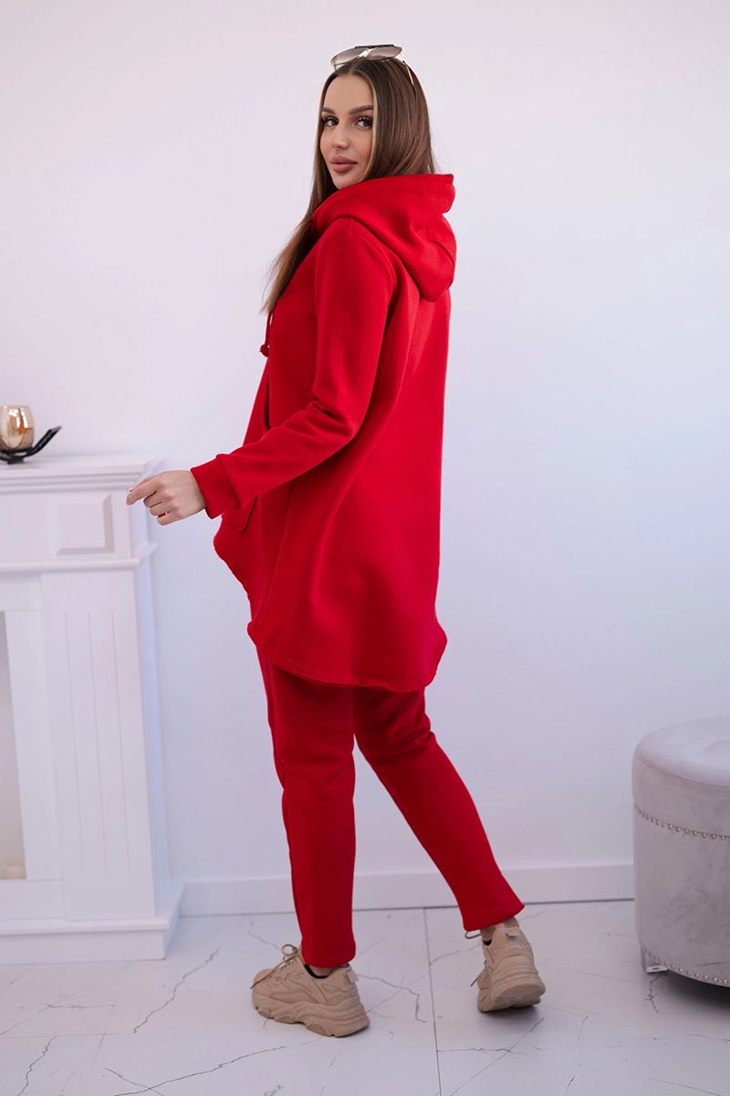 Set with Baggy trousers red
