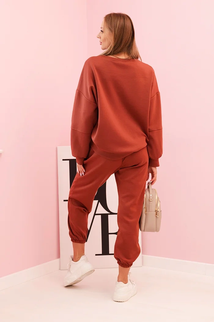 Kesi Włoski Set sweatshirt + pants butter orange