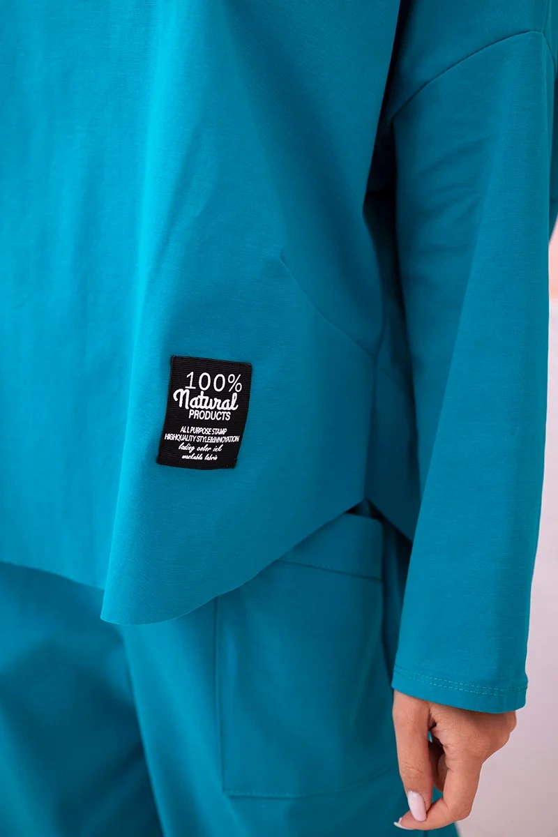 Włoski Set of new punto sweatshirt pants nautical