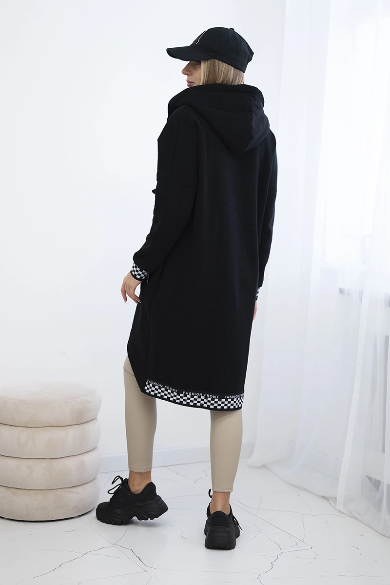 Black zip-up hoodie