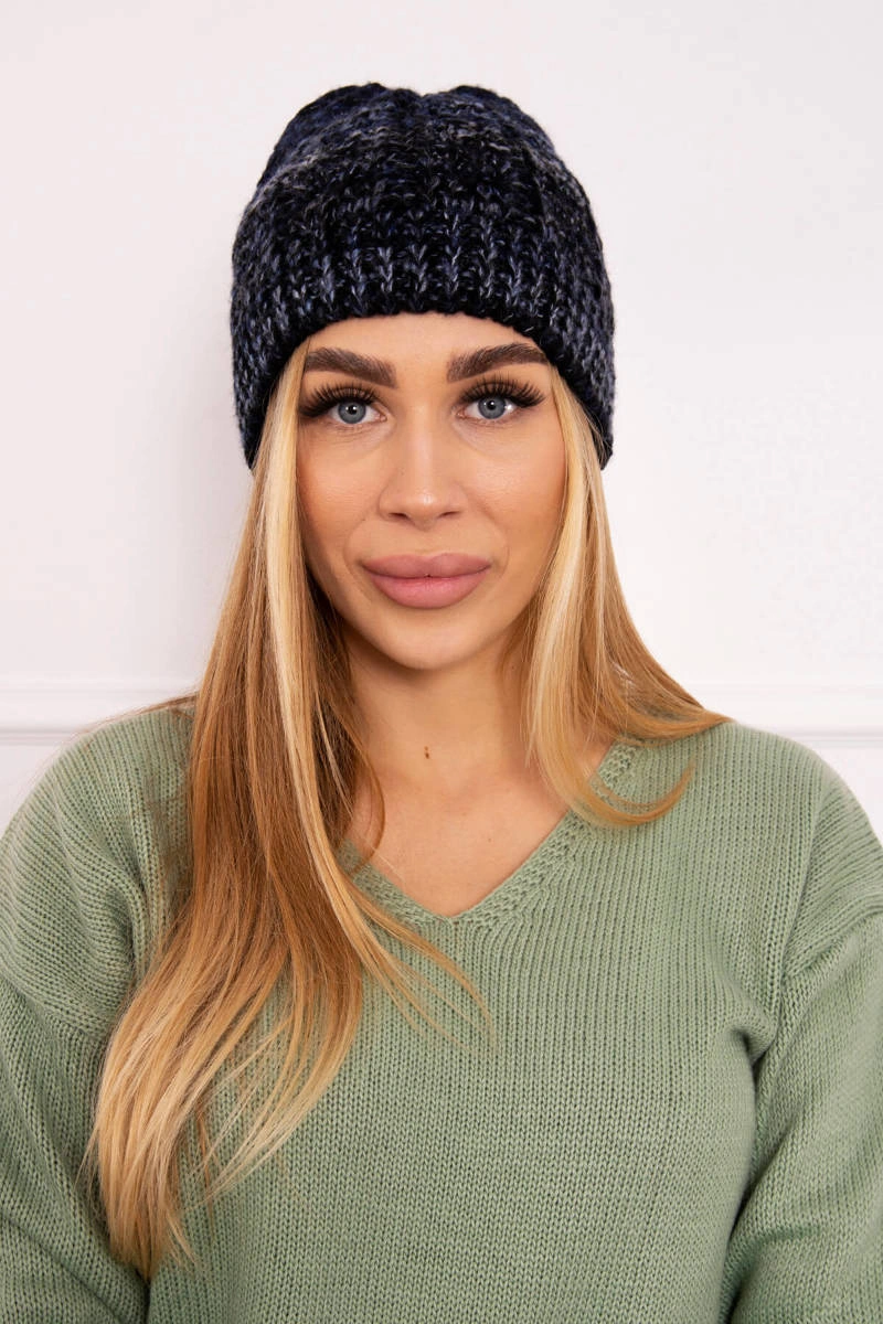 marka niezdefiniowana Čapica s fleece Melisa K241 čierna+námornícka modrá