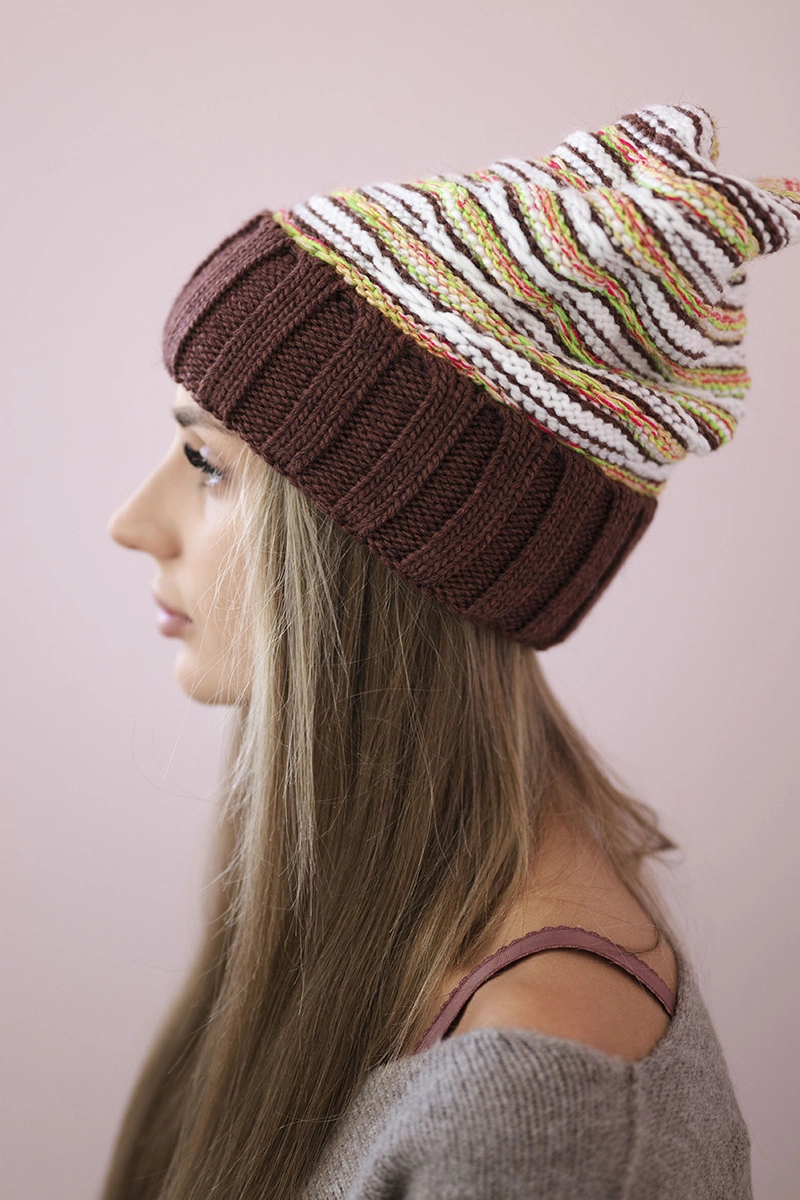 Women&#039;s cap Feba K330 brown