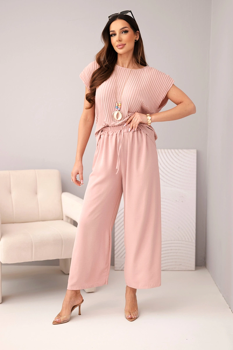 Kesi Włoski souprava z viskózy, růžová