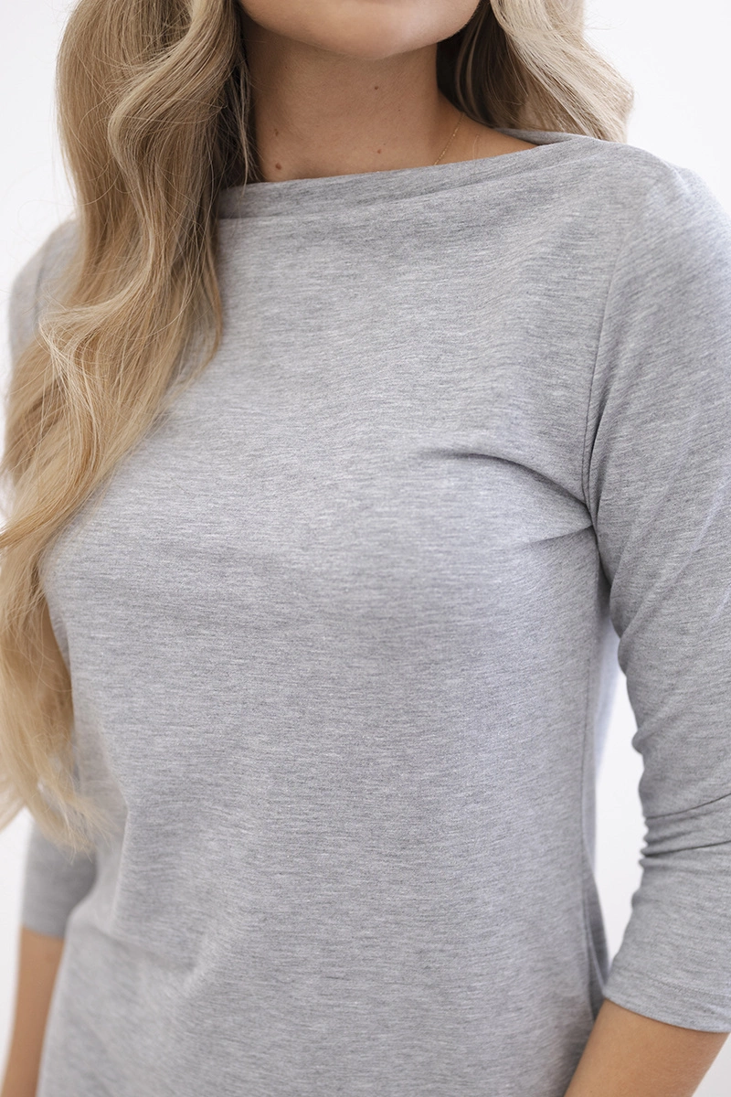 Classic Grey Melange Dress