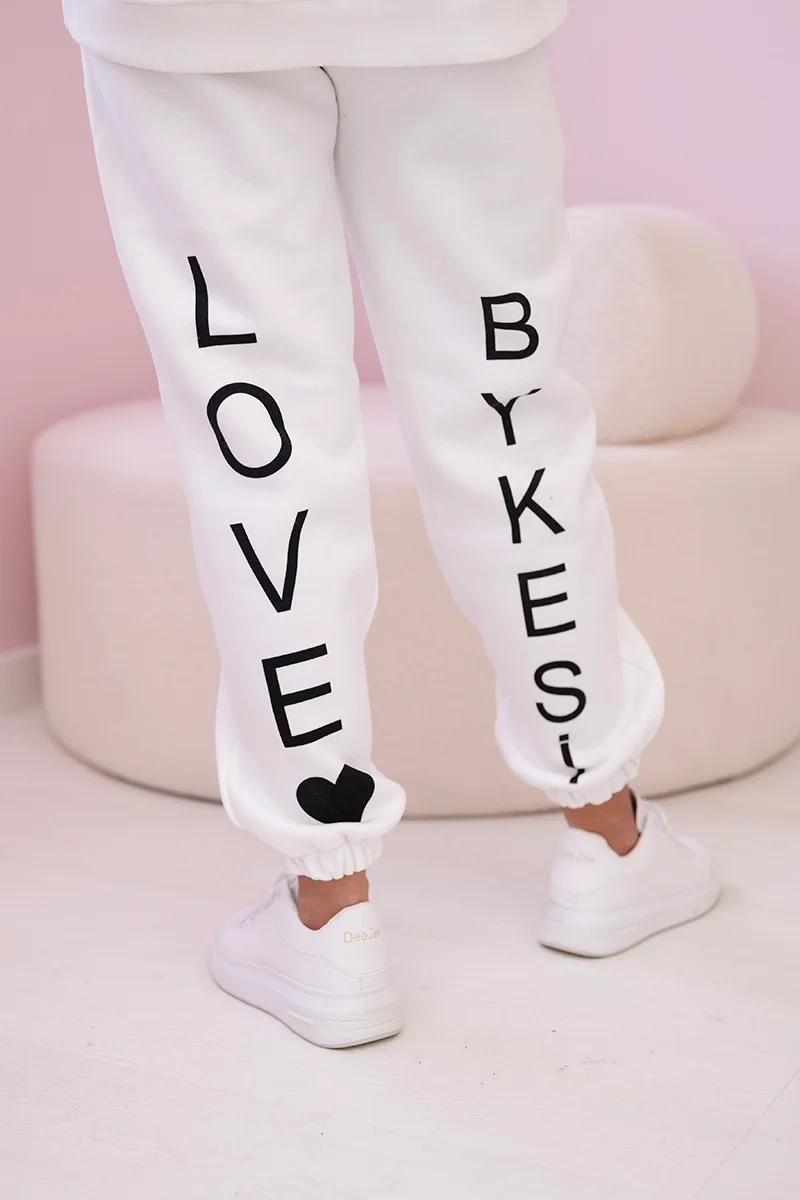Printed ecru cotton set