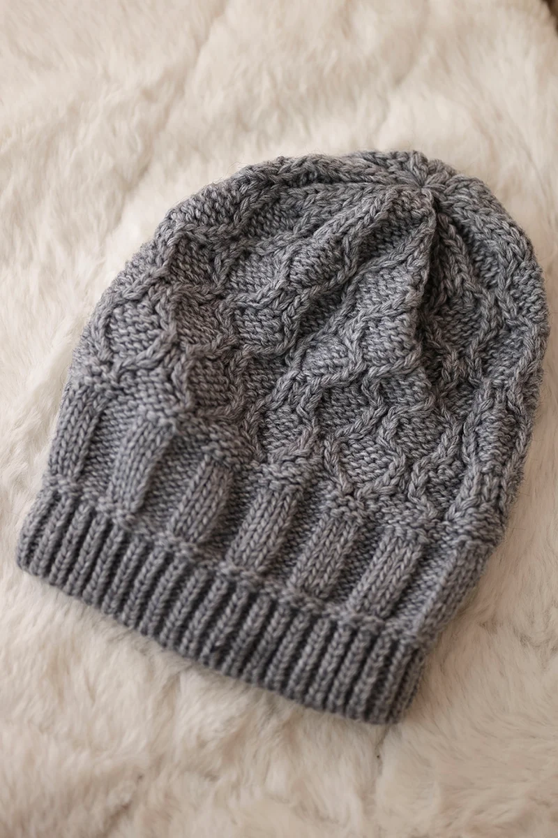 marka niezdefiniowana Cap with fleece Marta K231 dark gray