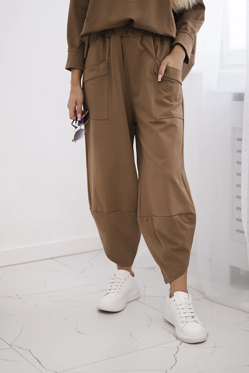 Set Punto Milano winter sweatshirt + camel pants