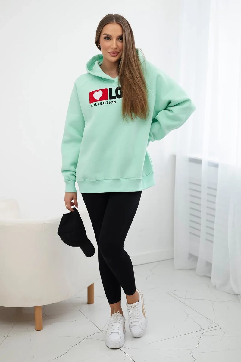 Mint Insulated Cotton Hoodie