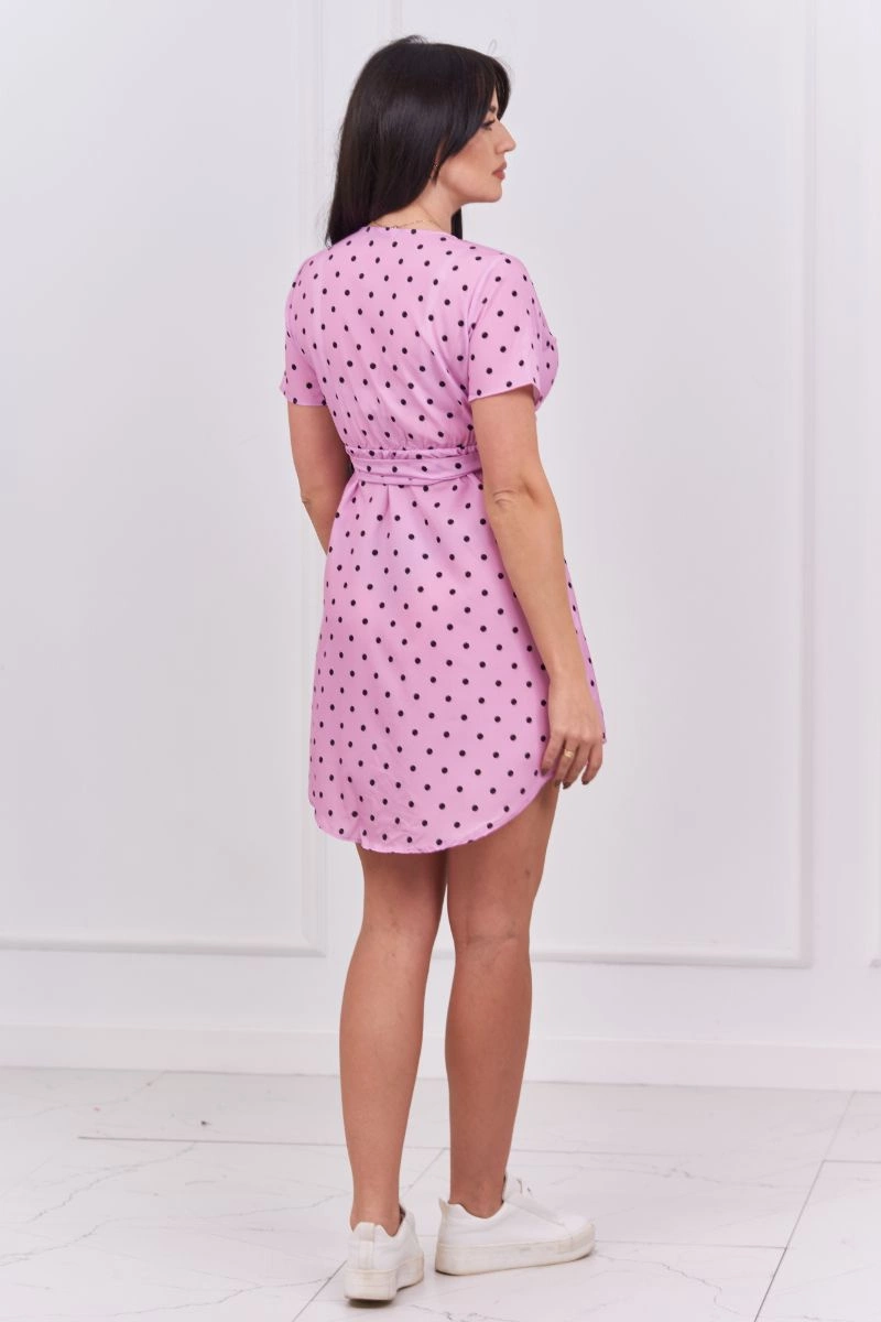 Purple polka dot dress