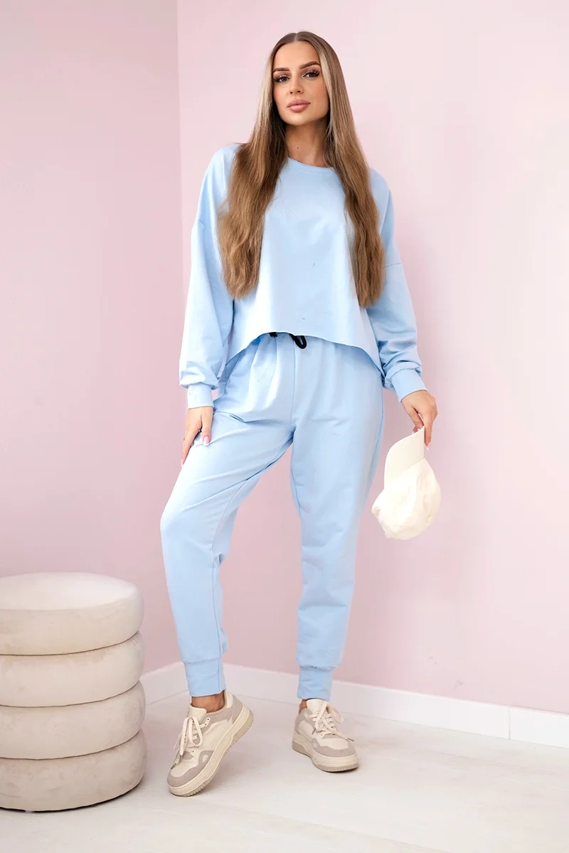 Set 2-piece sweatshirt + trousers blue