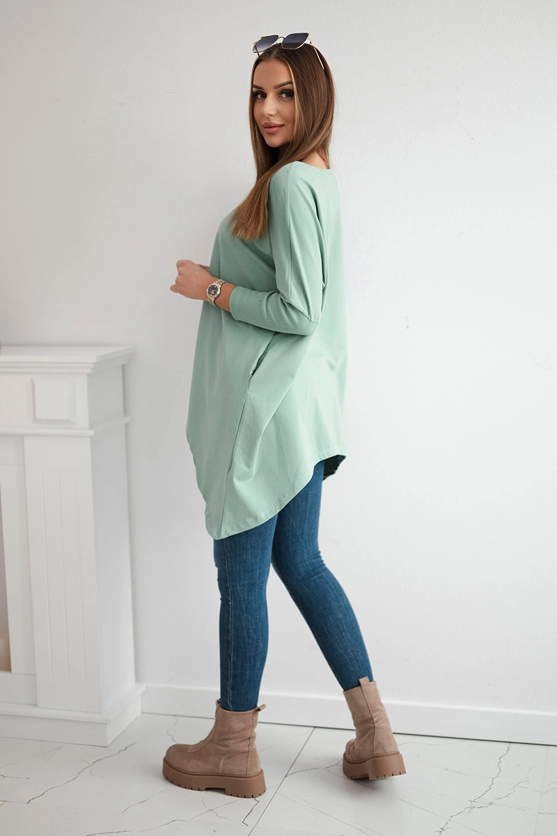 marka niezdefiniowana Blouse oversize dark powdered pink