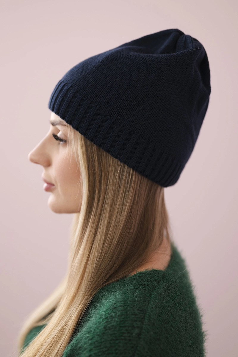 Women&#039;s cap Jagoda K344 dark blue