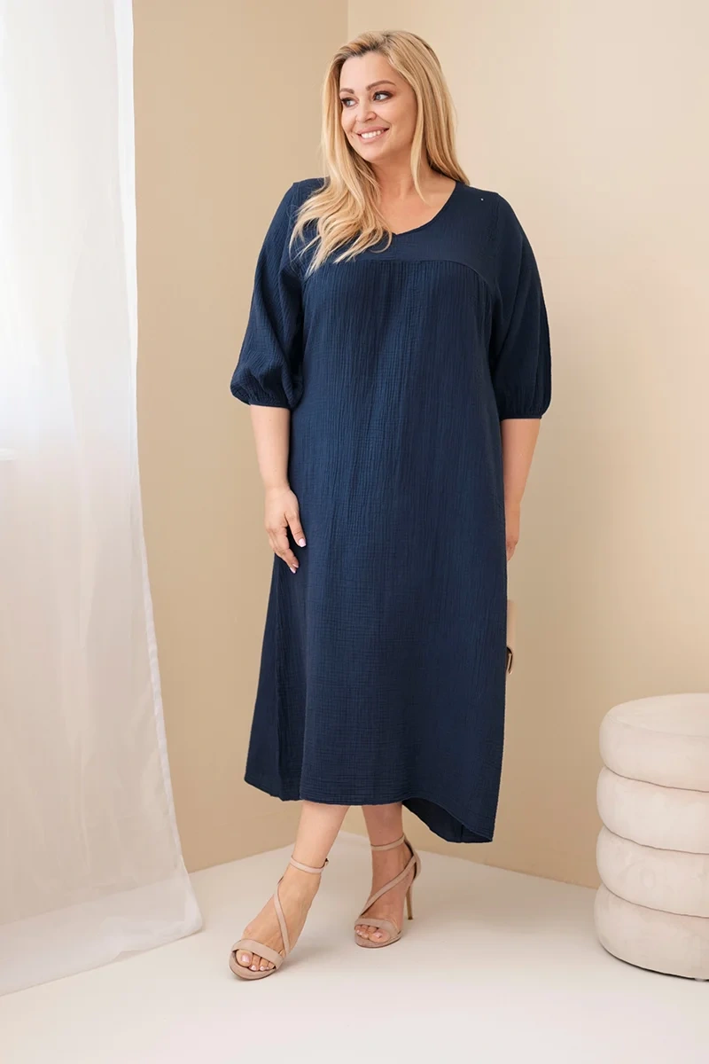 Kesi dámske oversized šaty z bavlny