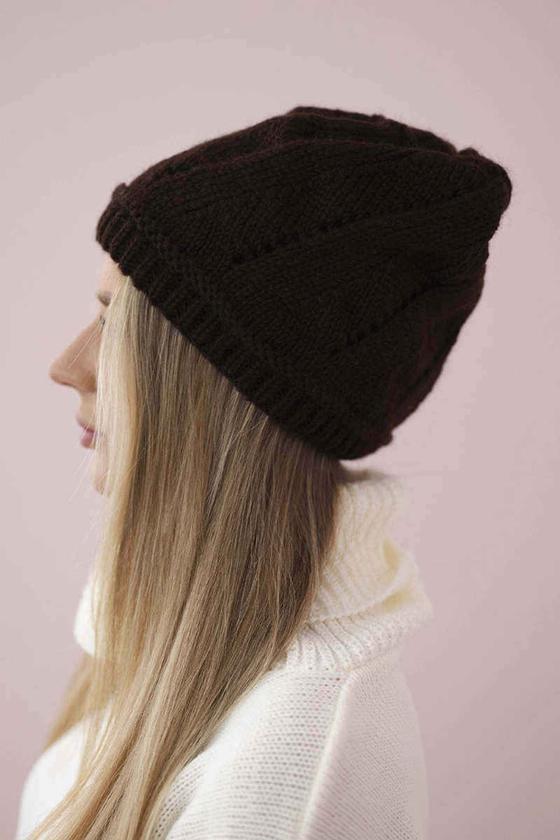 Kesi Women's cap Klarysa K393 brown