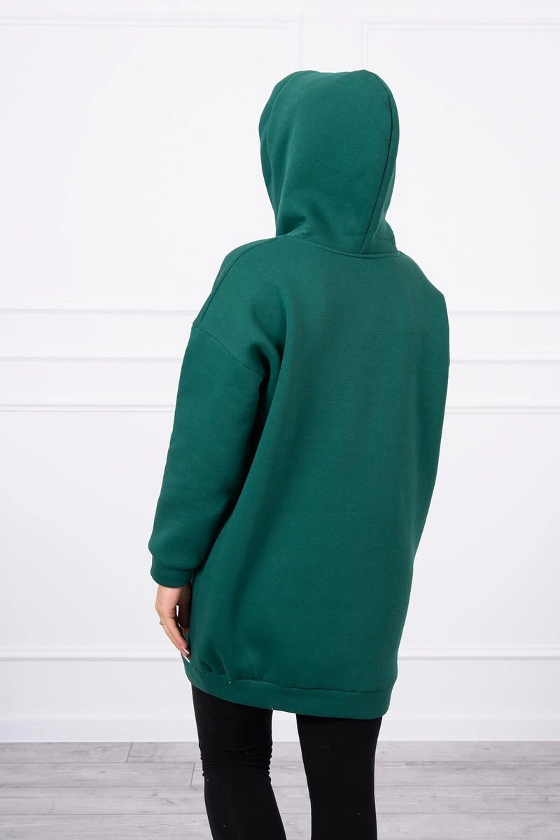 Kesi Hooded sweatshirt with patches green
