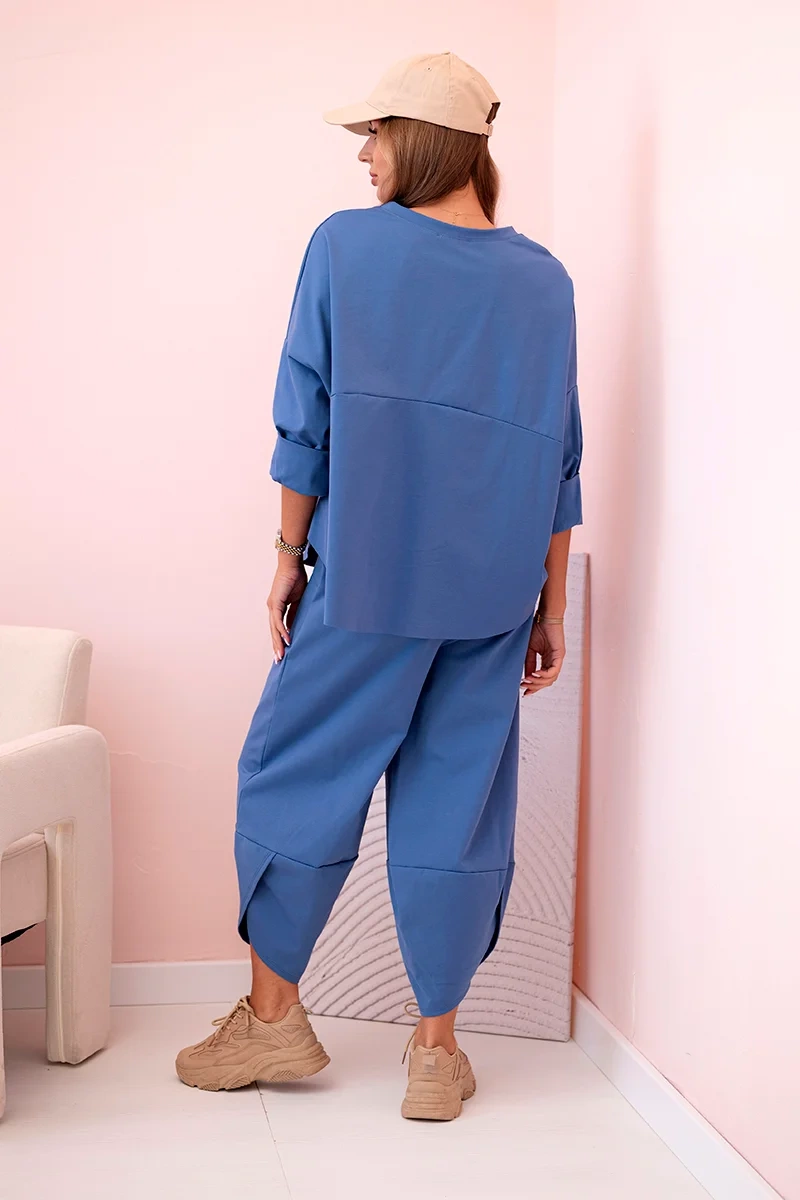 Kesi Włoski Set of new punto sweatshirt pants denim