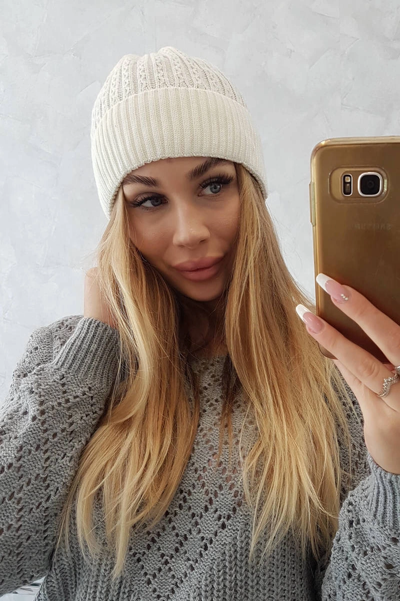 Kesi Cap thin Weronika K249 ecru