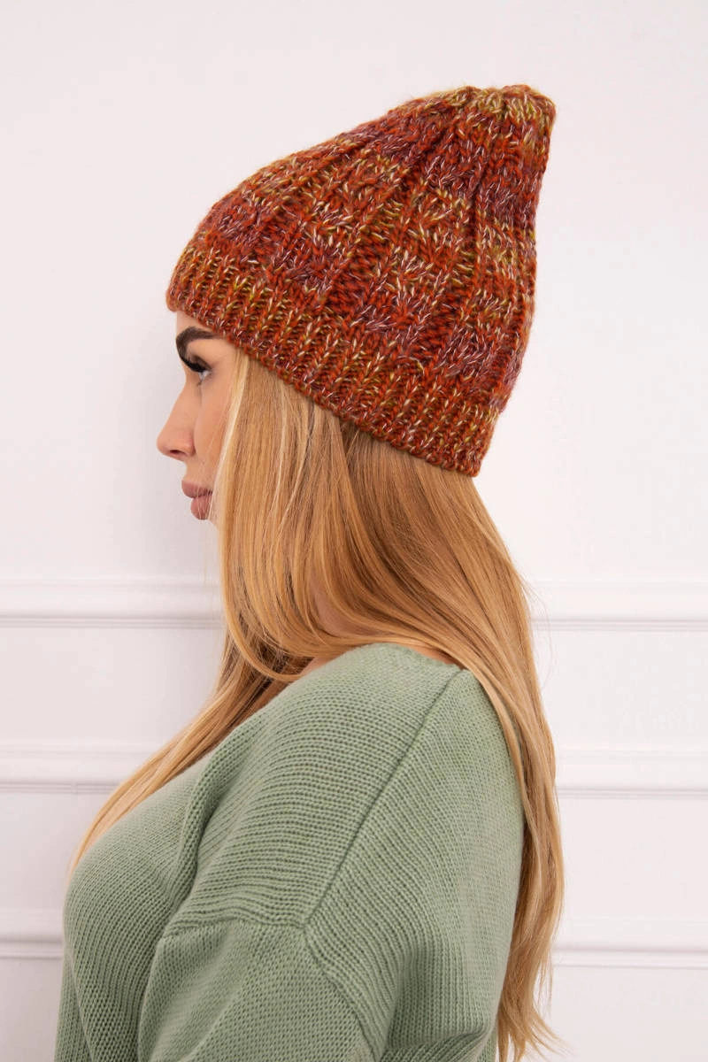 marka niezdefiniowana Cap with fleece Melisa K241 foxy+olive+dark pink