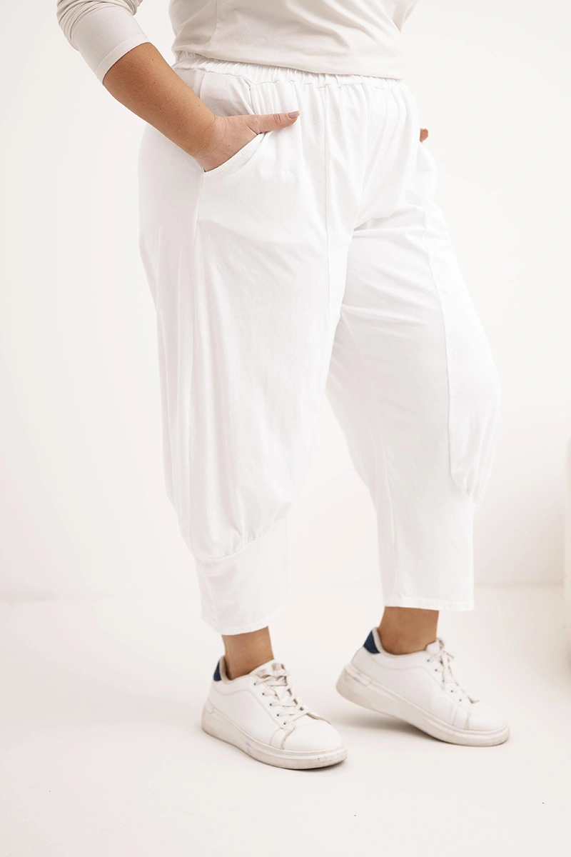 Kesi Plus Size kalhoty s nízkým sedem