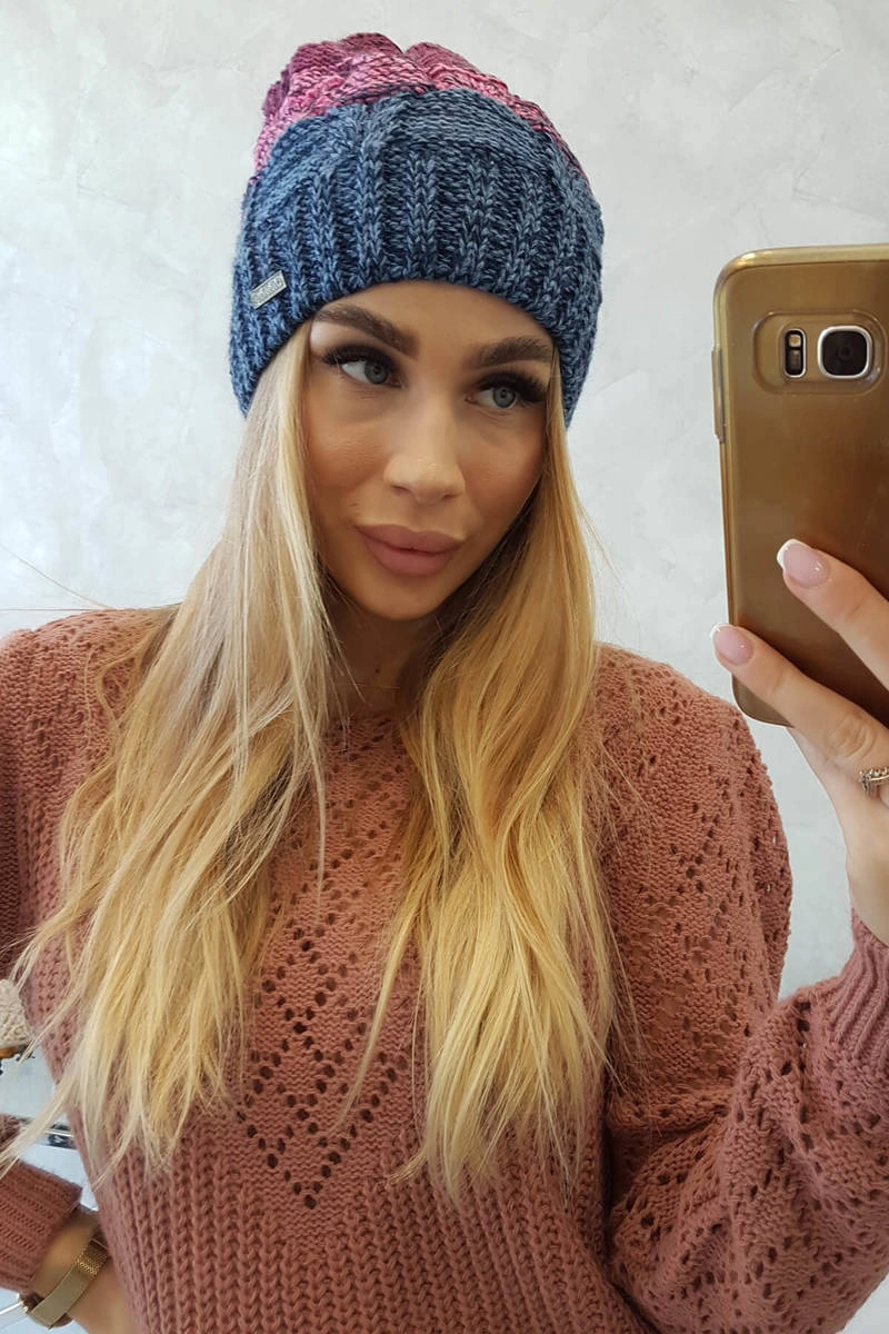 marka niezdefiniowana Čapica s fleece Dolores K303 rifle+ružová+tmavo fialová