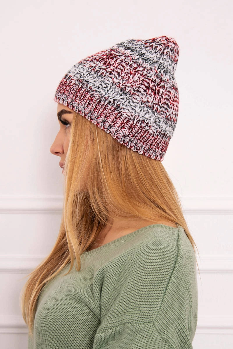 Kesi Cap with fleece Melisa K241 orange+gray