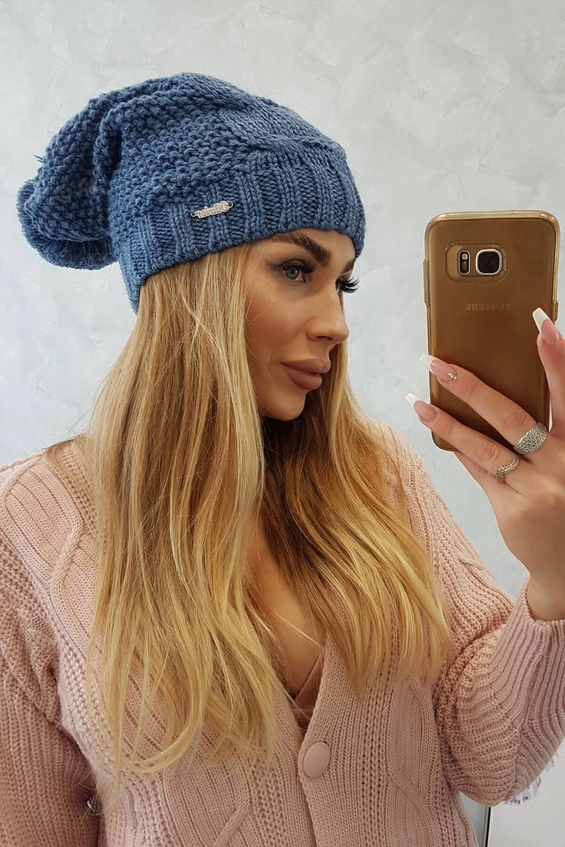 marka niezdefiniowana Cap with fleece Karolina K243 jeans