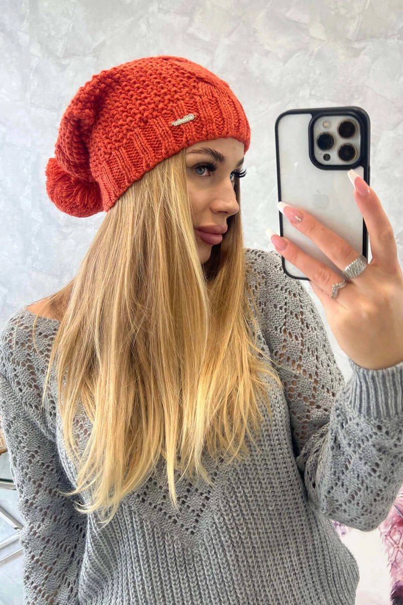 Kesi Cap with fleece Justyna K253 foxy