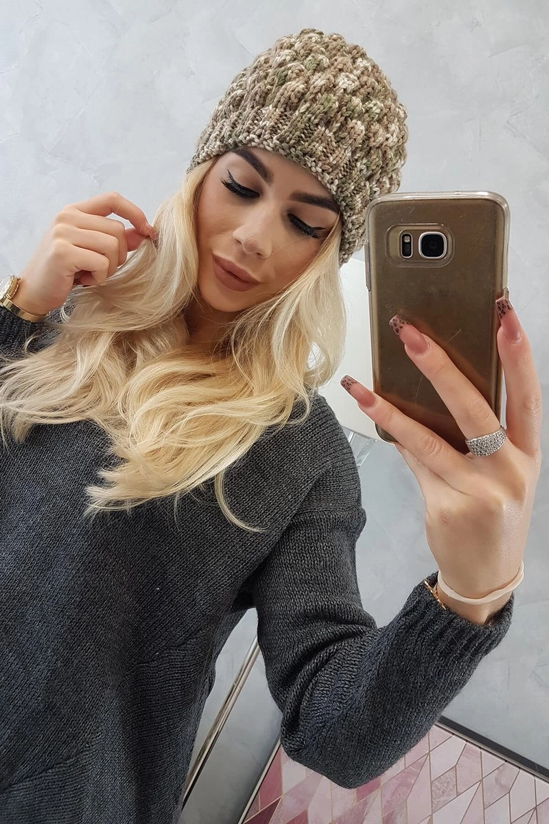 marka niezdefiniowana Cap K156 khaki + ecru