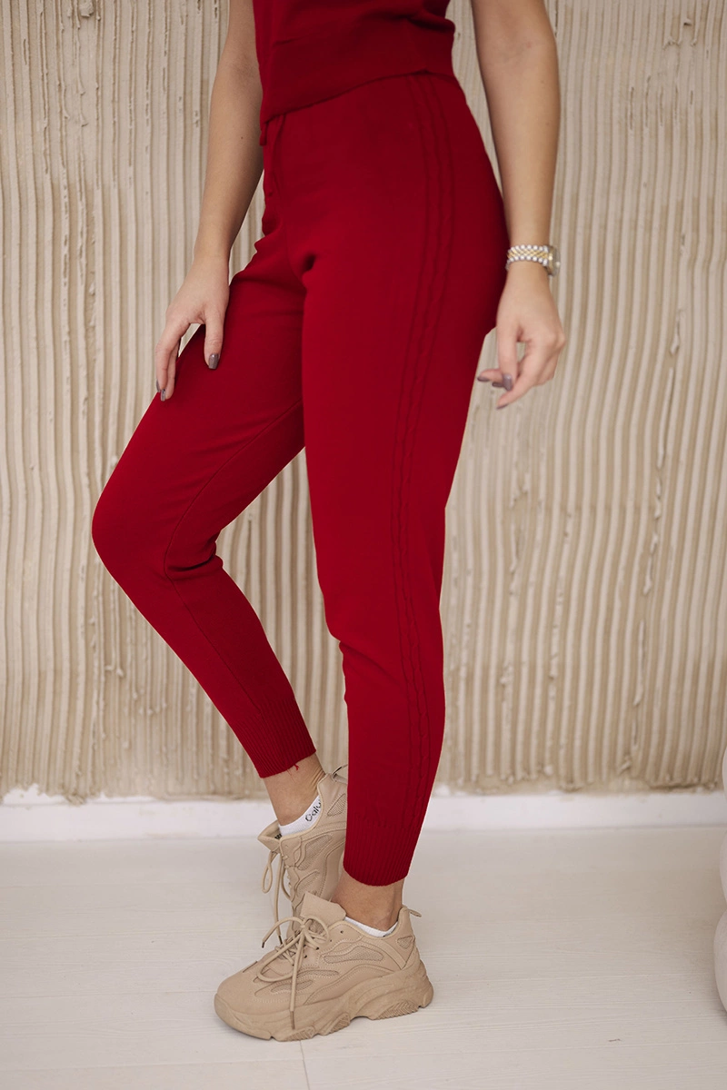 3-piece set of sweaters red